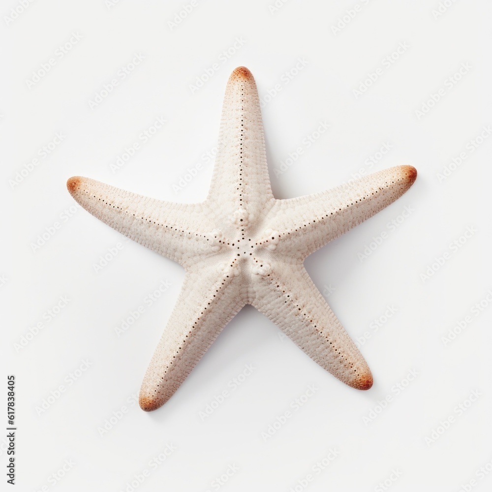 Small starfish isolated. Illustration AI Generative