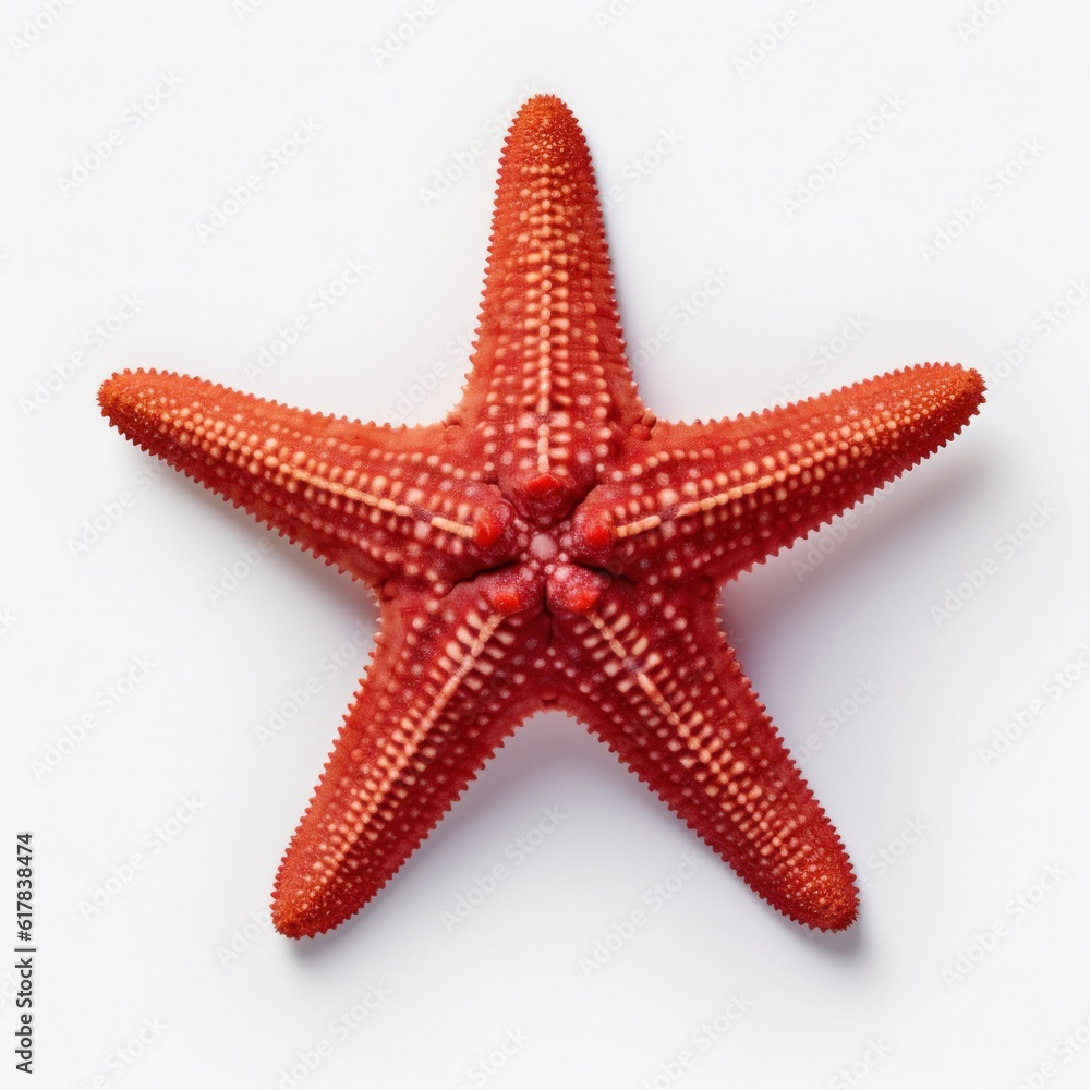 Small starfish isolated. Illustration AI Generative