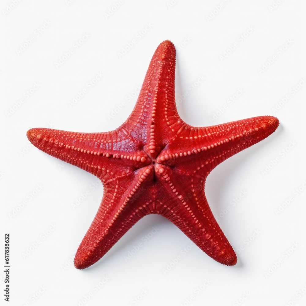 Small starfish isolated. Illustration AI Generative