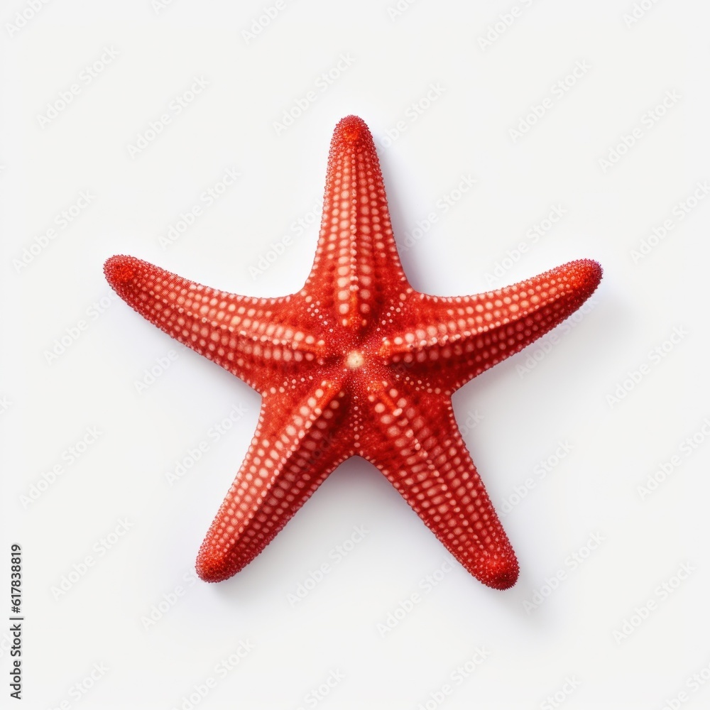 Small starfish isolated. Illustration AI Generative