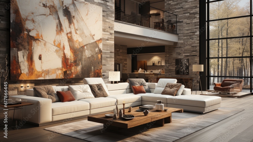 Luxury Interior living room apartment.