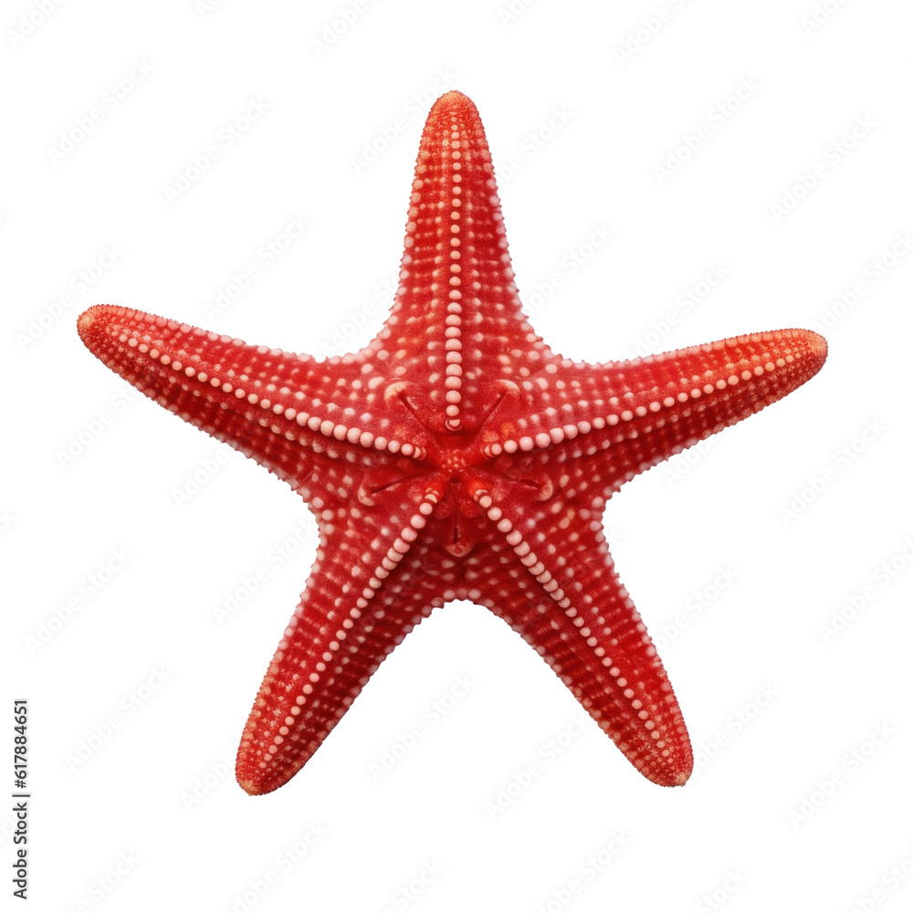 Small starfish isolated. Illustration AI Generative