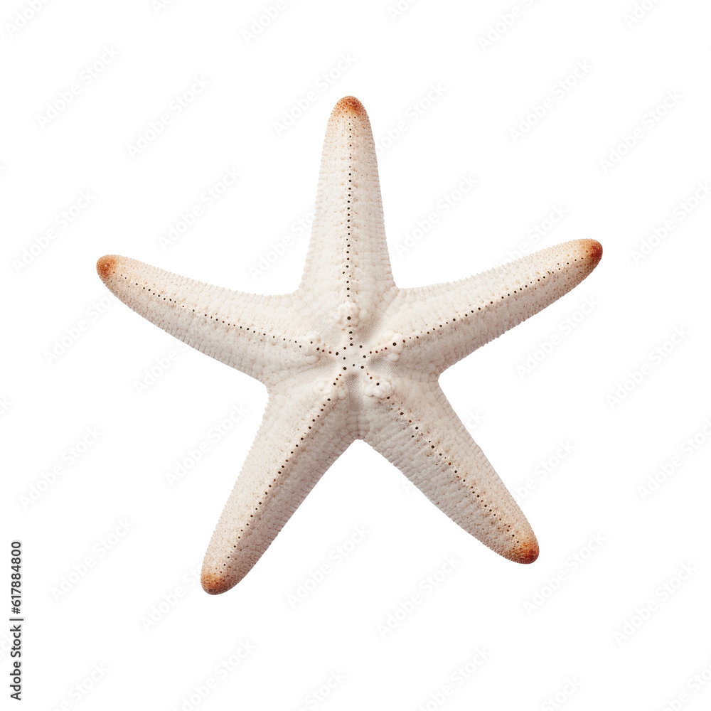 Small starfish isolated. Illustration AI Generative