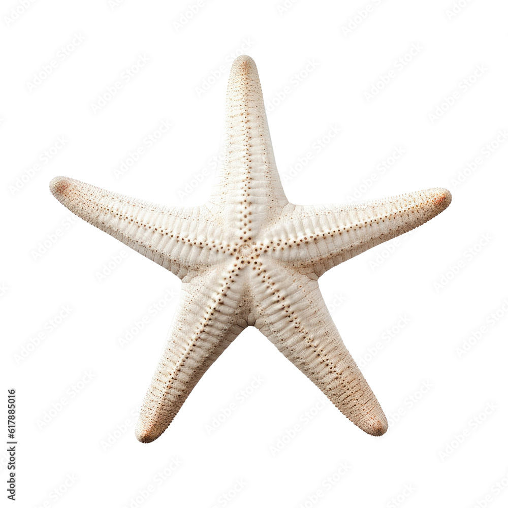 Small starfish isolated. Illustration AI Generative