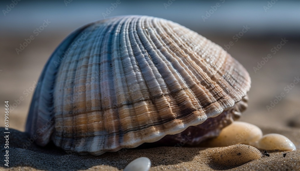 Seashell collection showcases beauty in nature along tropical coastlines generated by AI