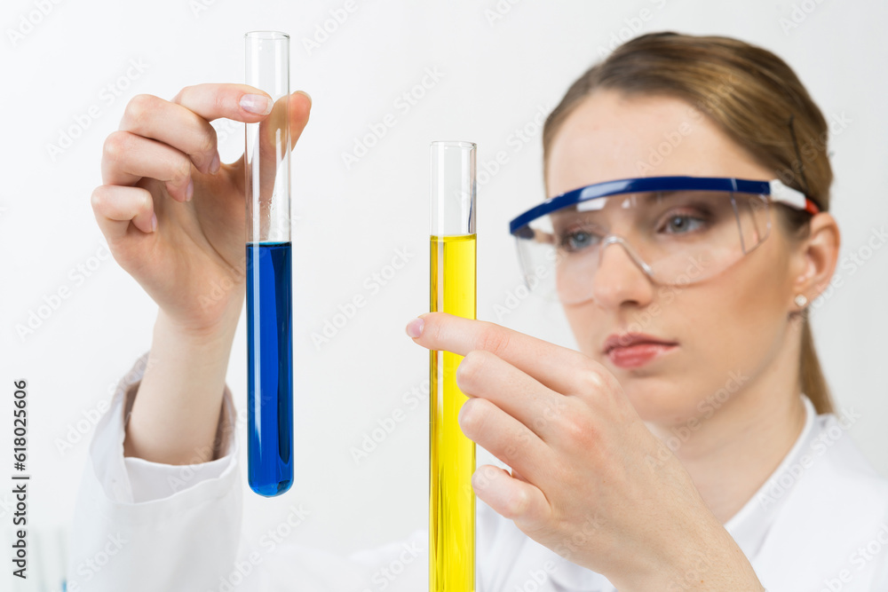 Clinic laboratory analysis and testing.