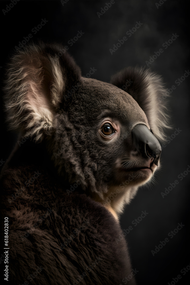 Black golden Koala Bear