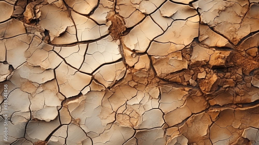 Cracked dry land without water, Texture of dry cracked earth close up, land without water, desert.