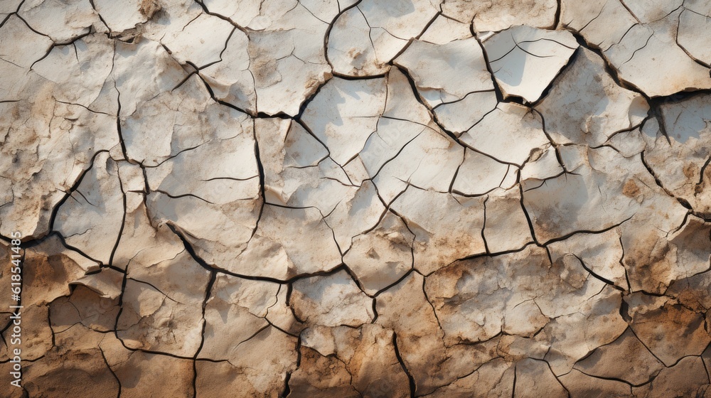 Cracked dry land without water, Texture of dry cracked earth close up, land without water, desert.