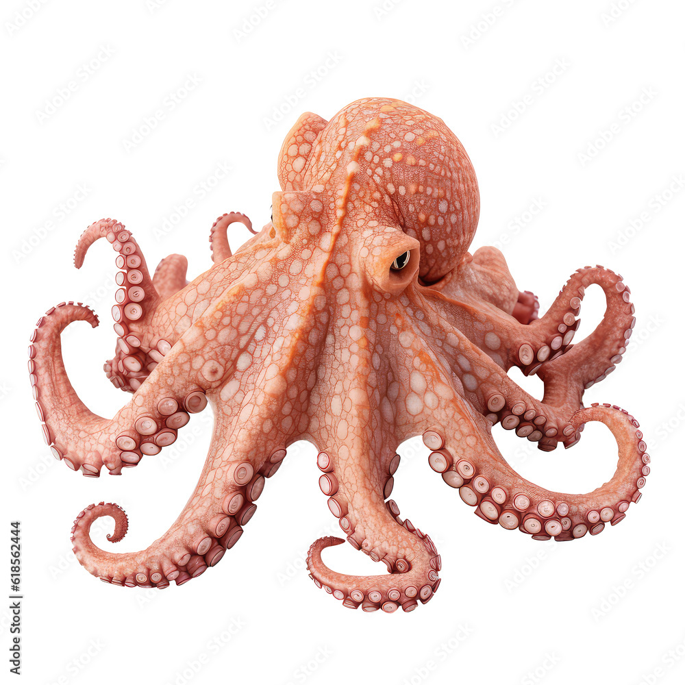 octopus isolated on white background