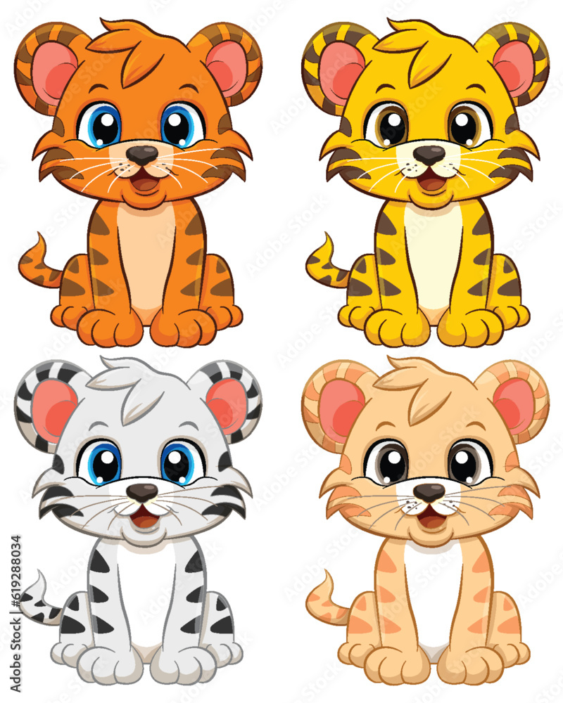 Collection of Cats Vector