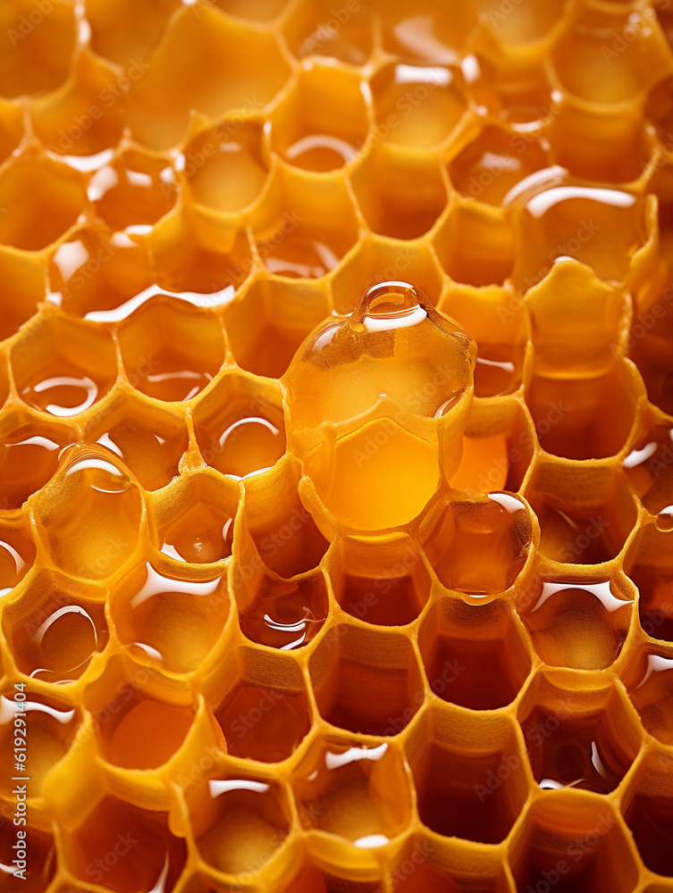 Honeycomb, beeswax, honey, honey bees, honey, honeycomb, bee, in the style of liquid