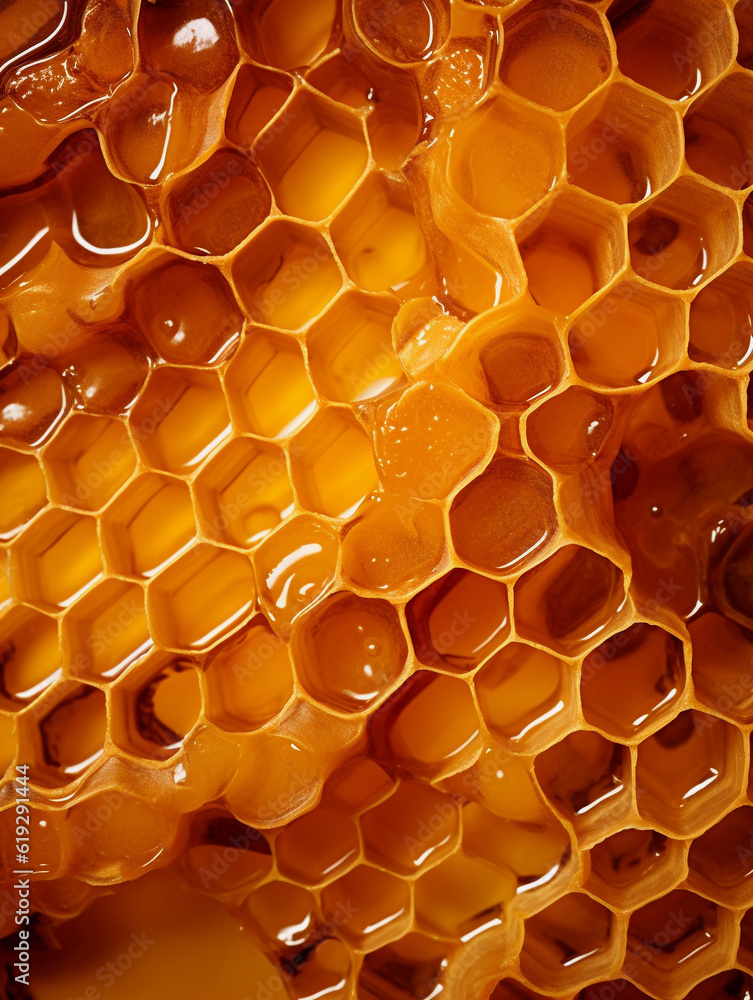 Honeycomb, beeswax, honey, honey bees, honey, honeycomb, bee, in the style of liquid