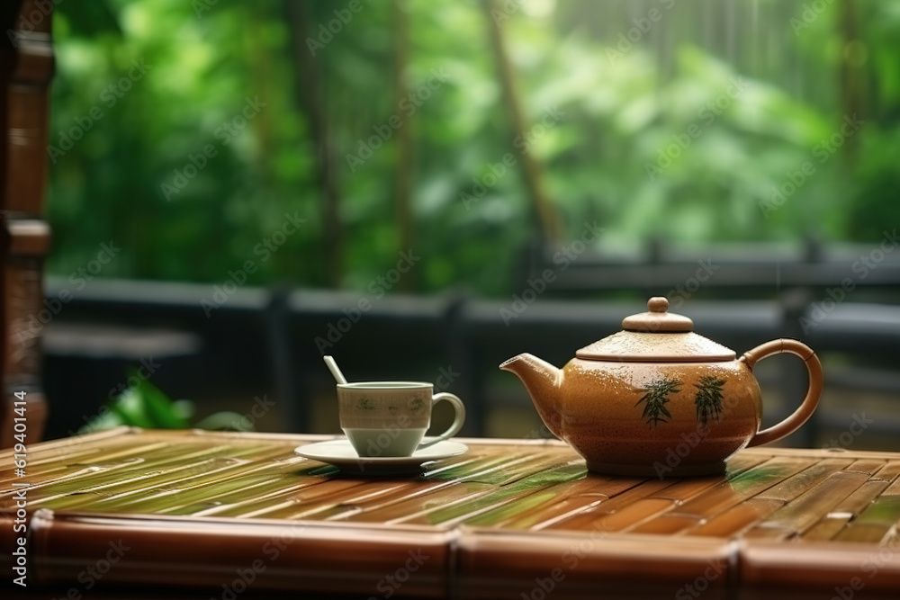 Chinese traditional tea culture scene