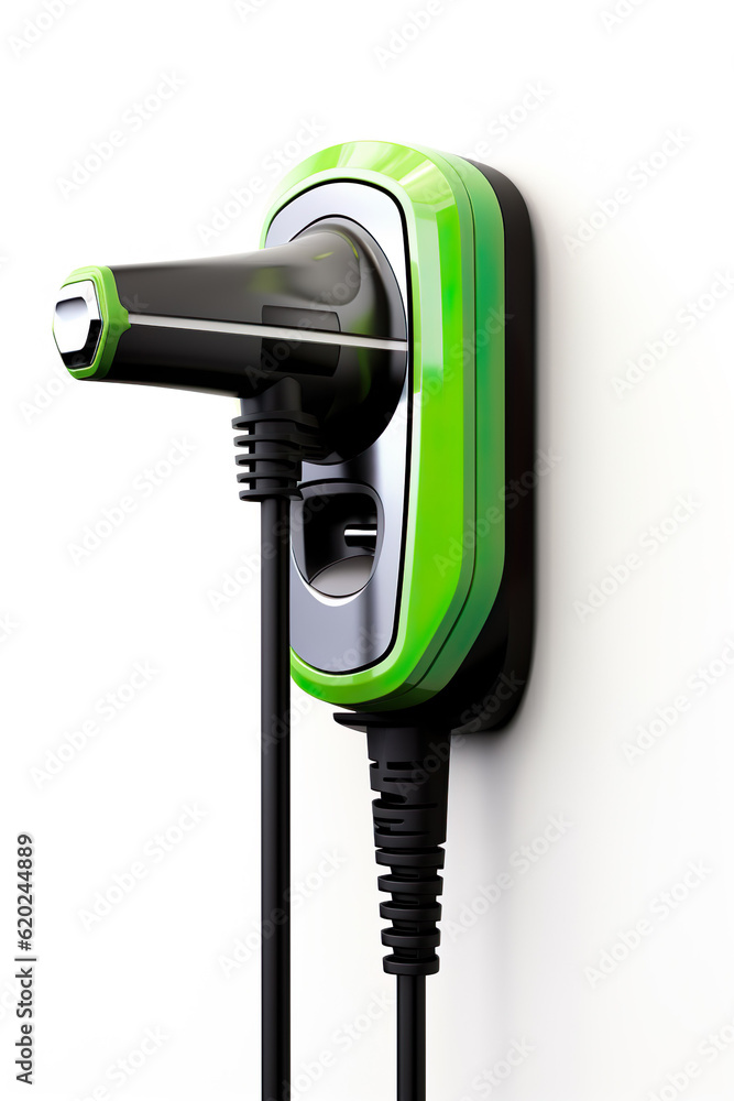 Fast electric car charger green energy environment friendly driving vehicle station. Modern transpor