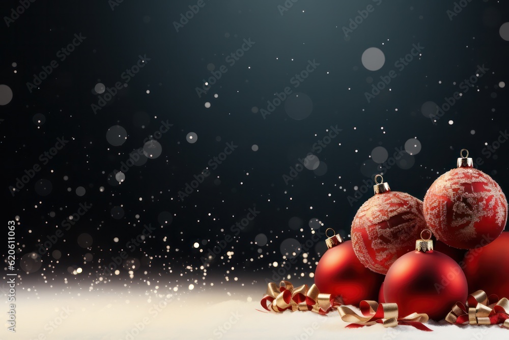 Christmas background. Illustration AI Generative.