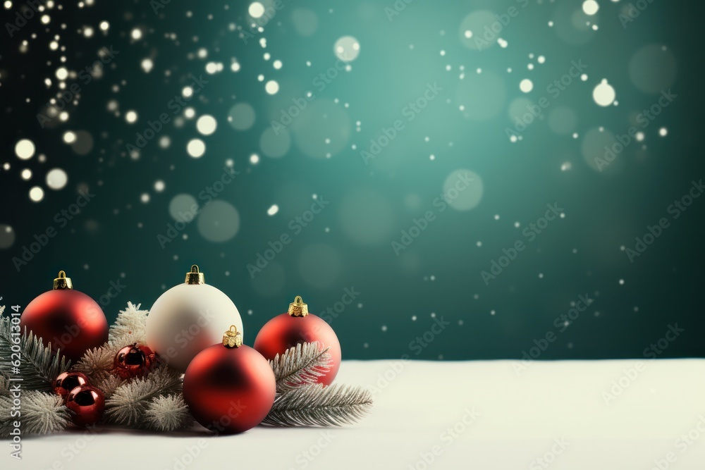 Christmas background. Illustration AI Generative.