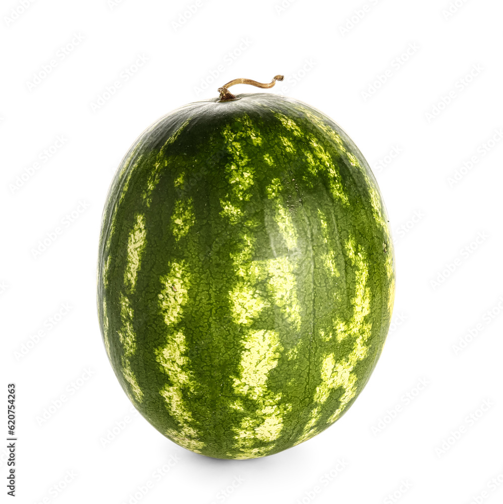 Fresh watermelon on white background