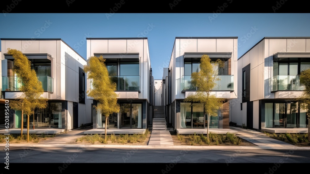 Beautiful Houses of Modern Architecture, Modular private townhouses.