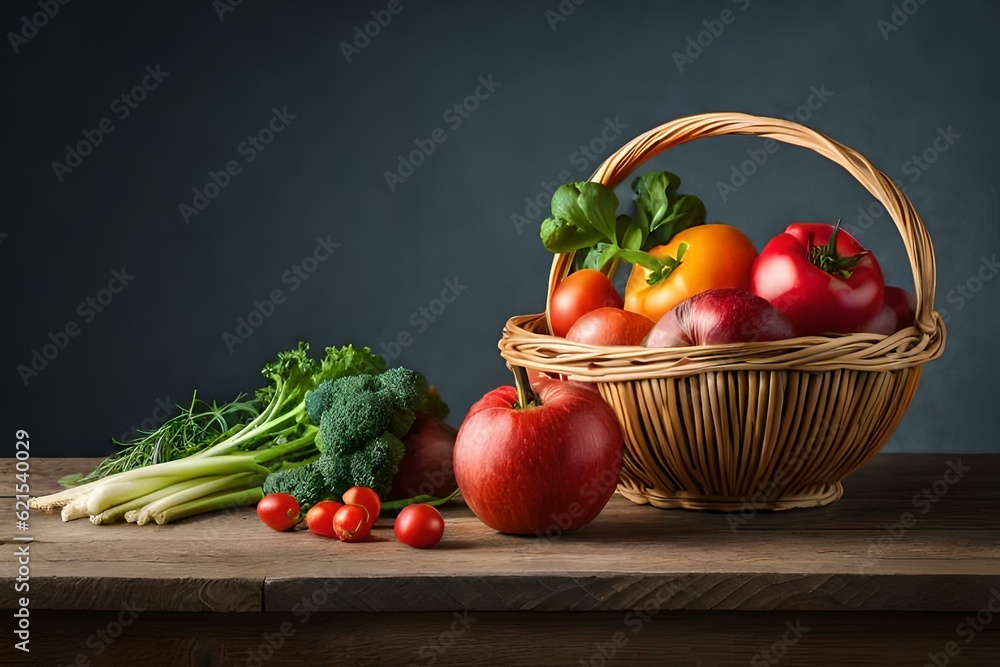 fresh vegetables in basket