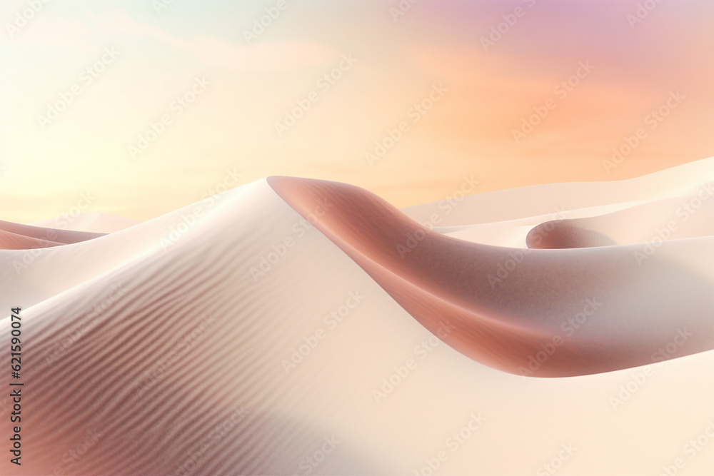 Generated ai collage template of sand dunes in sahara beauty landscapes wallpaper for computer displ