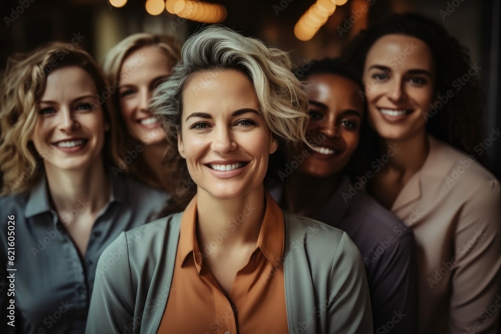 Group of women in the workplace Inclusivity, Celebrating International Womens Day with Diversity Eq