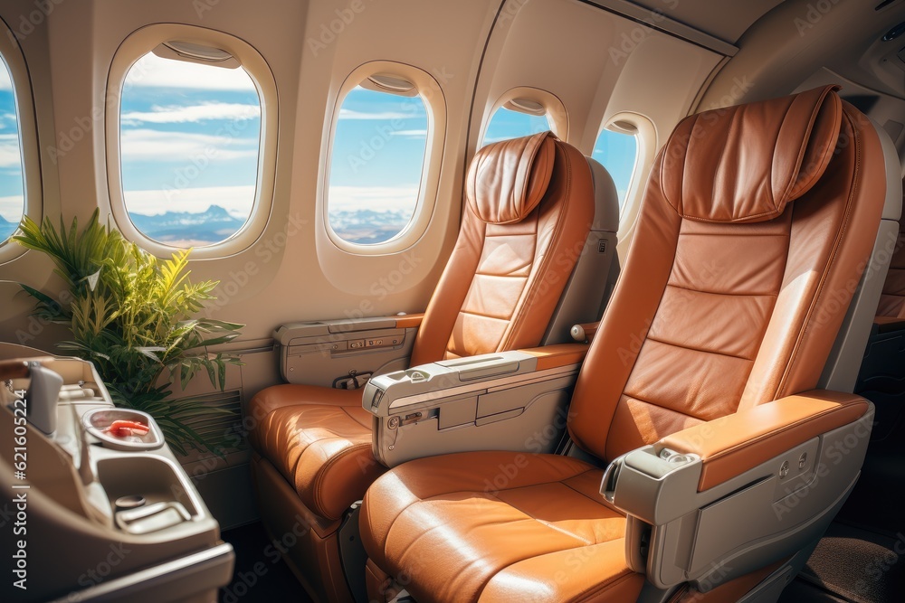 First class business luxury seats for vacations, Beautiful VIP Leather Business Class Chair.