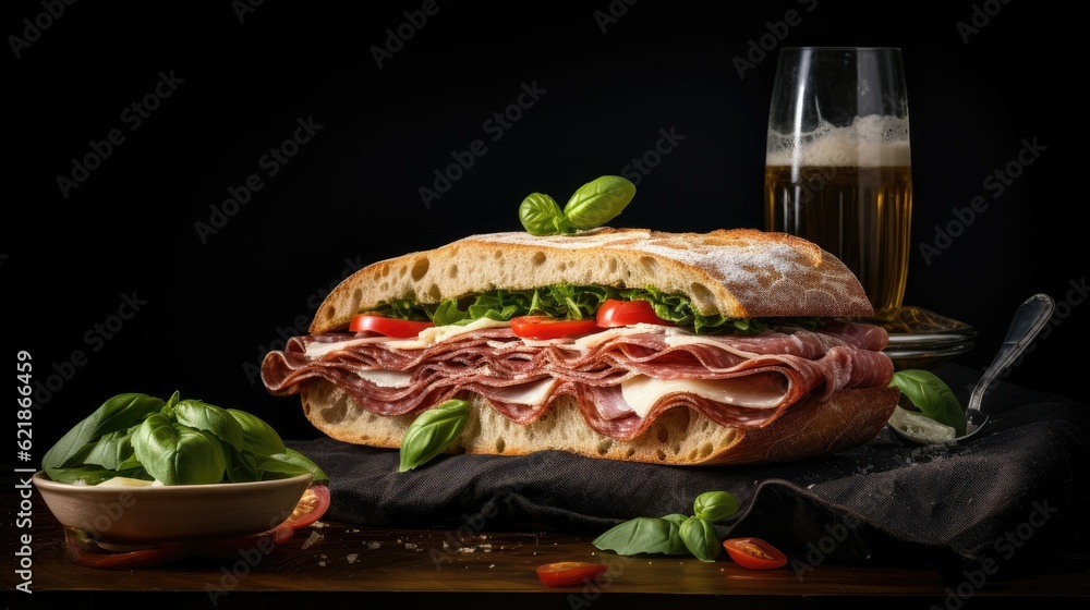 foodphotography of a sandwich on a plate