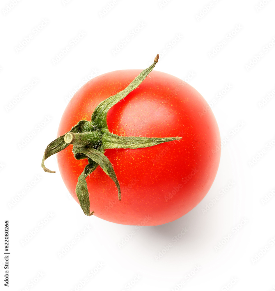 Fresh cherry tomato on white background