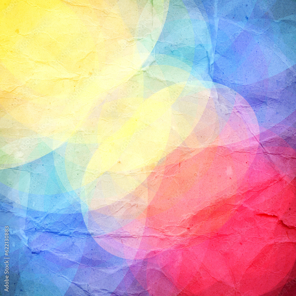 Watercolor abstract colorful background with fantastic elements. Background for design template.