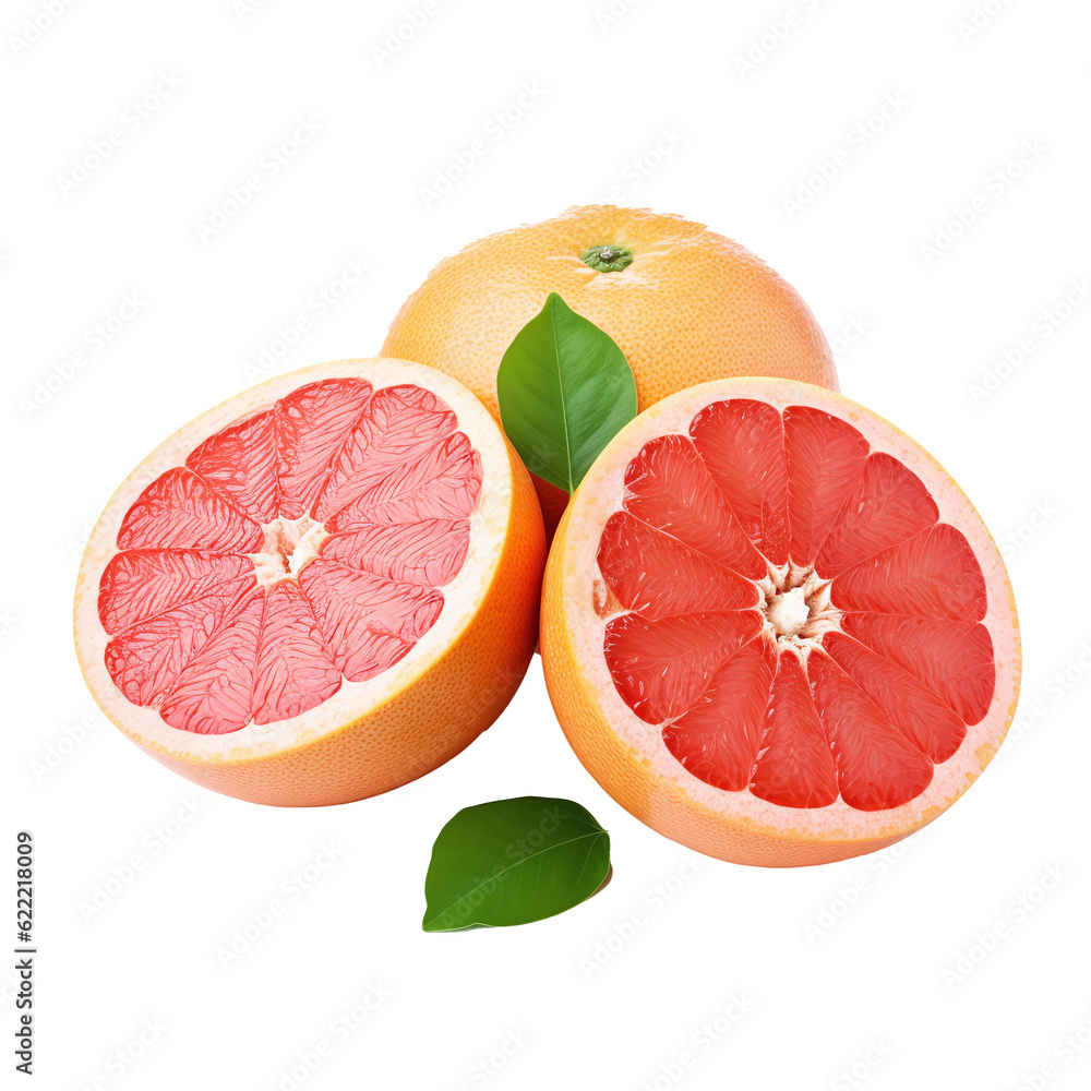 grapefruits isolated