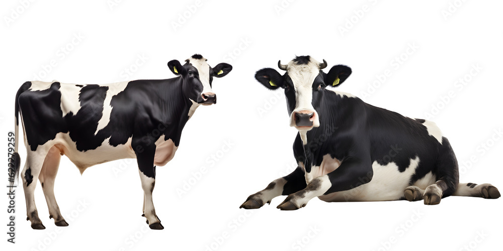 Cow on transparent background PNG