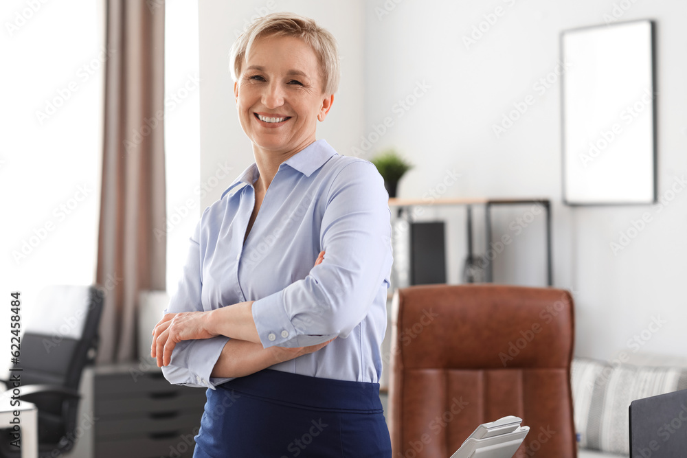 Portrait of stylish mature businesswoman  in office