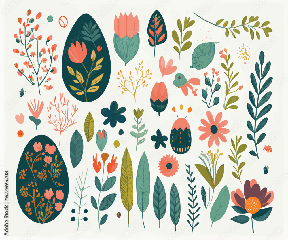 pattern with flowers. background with flowers