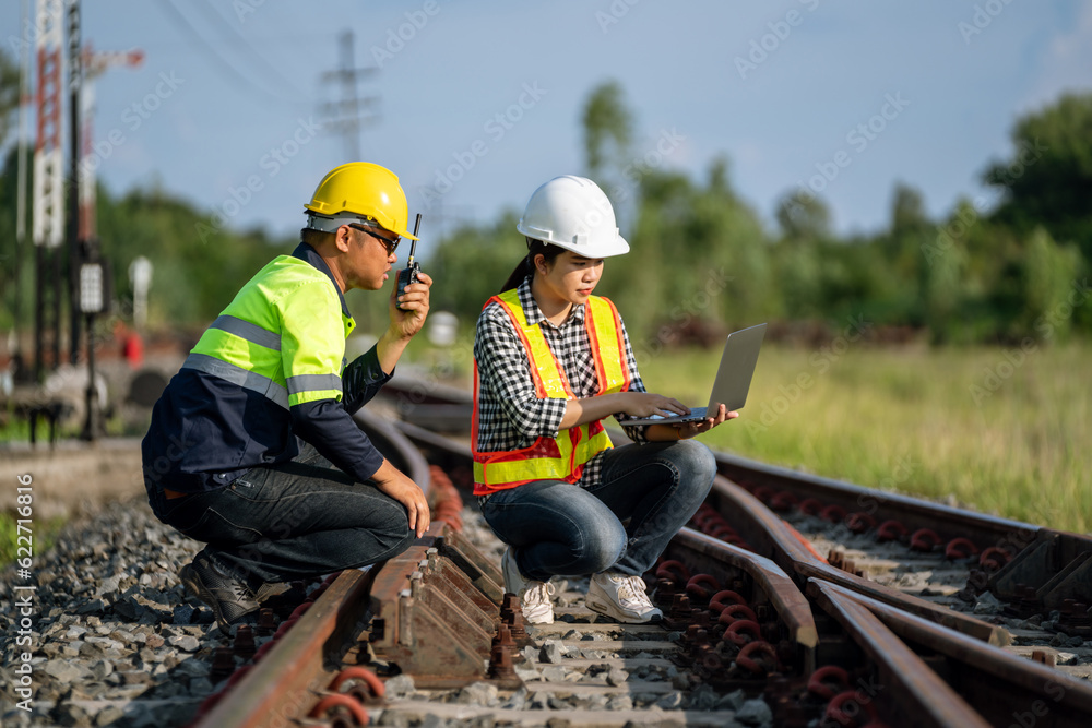 Architects and engineers are using laptops technology and construction innovations. to inspect the t