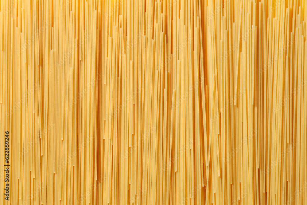 Raw italian spaghetti pasta as background, closeup