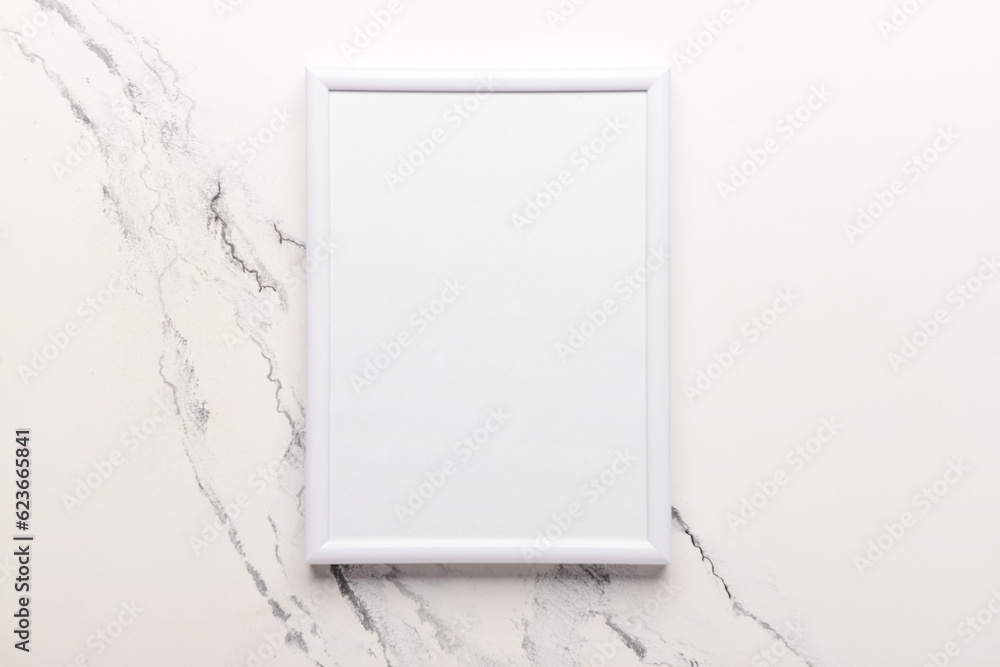 Blank photo frame on white background