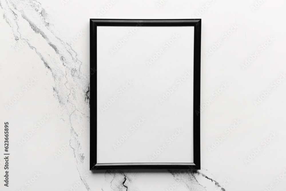 Blank photo frame on white background