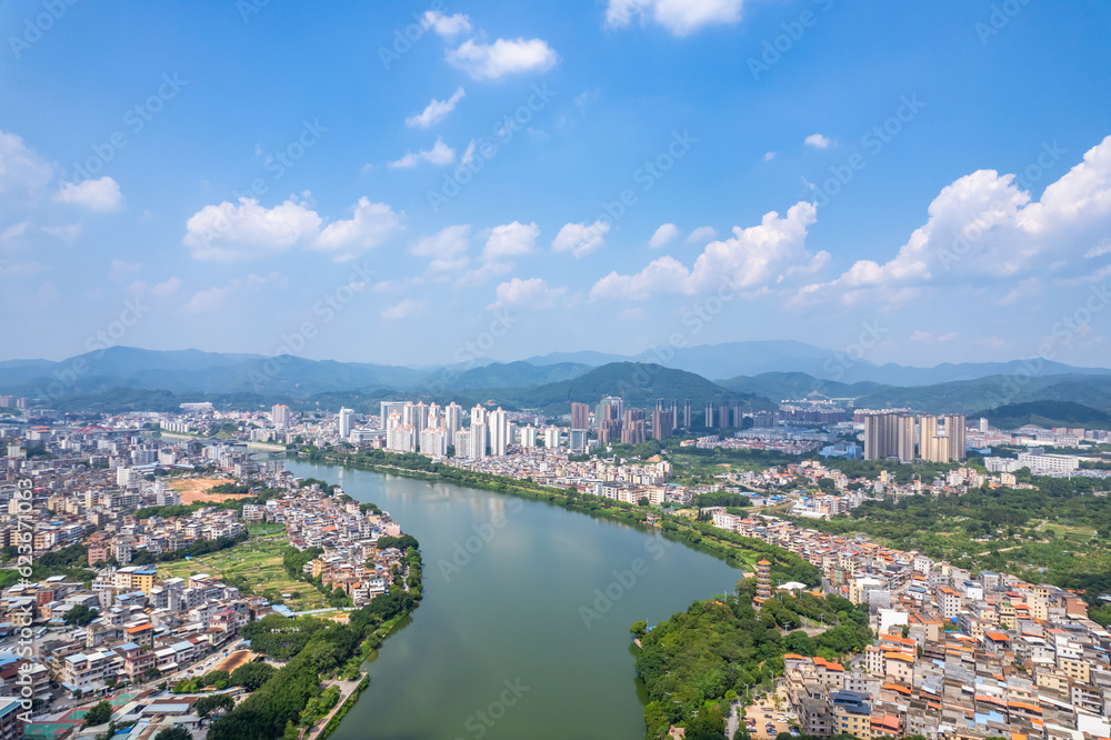 Scenery of Zengjiang Gallery, Zengcheng District, Guangzhou, China