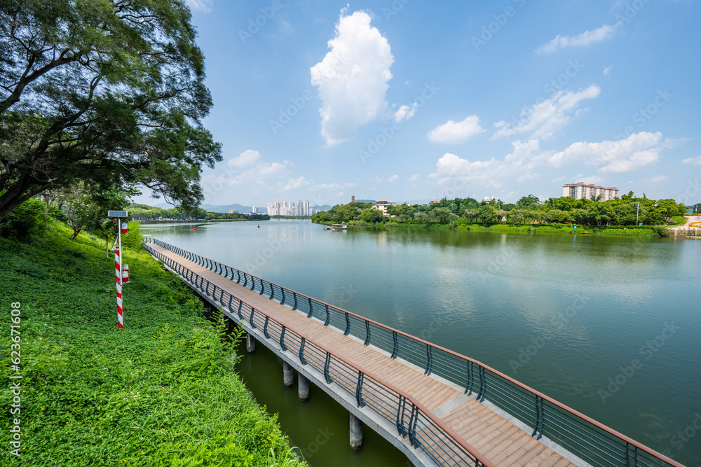 Scenery of Zengjiang Gallery, Zengcheng District, Guangzhou, China