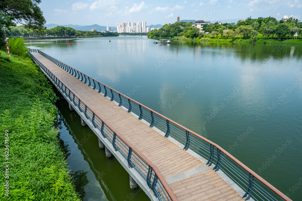 Scenery of Zengjiang Gallery, Zengcheng District, Guangzhou, China