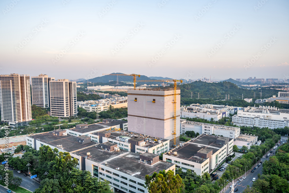 Construction site of Science City Industrial Park, Huangpu District, Guangzhou, China