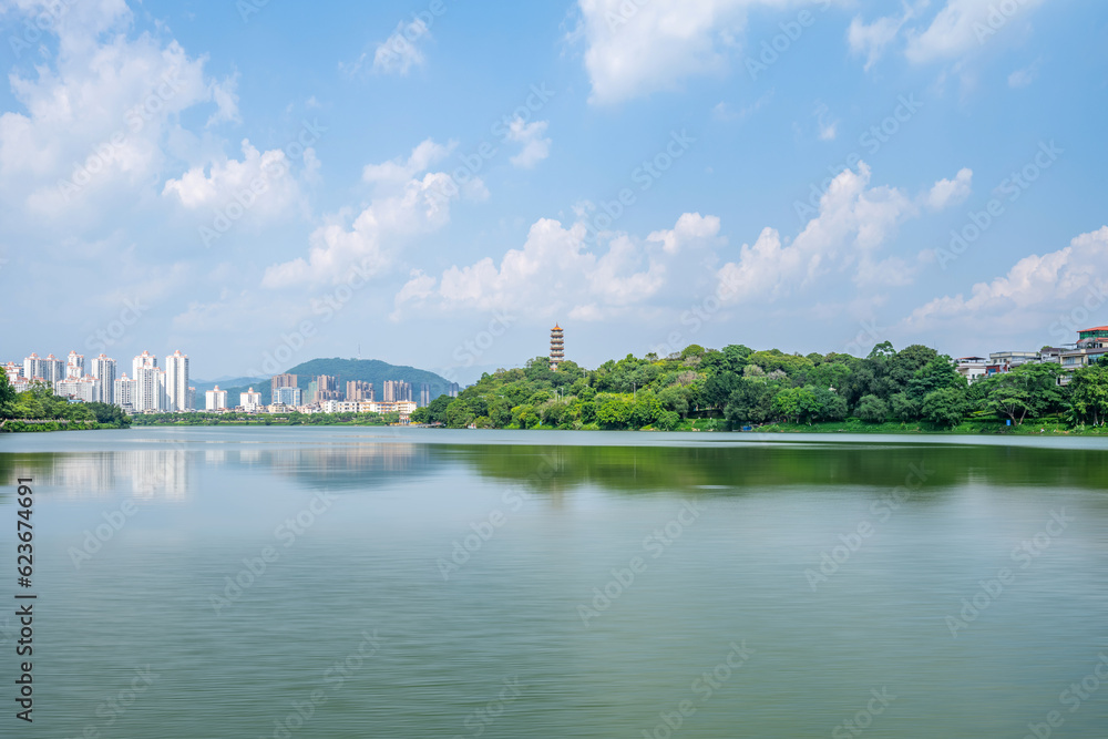 Scenery of Zengjiang Gallery, Zengcheng District, Guangzhou, China