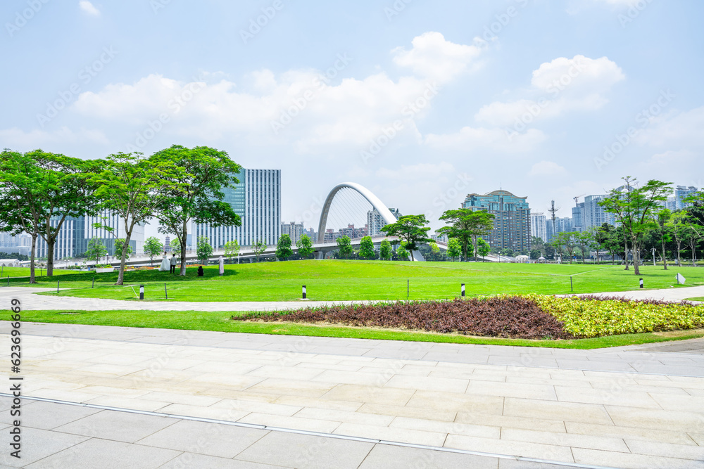 Scenery of Ersha Island Art Park, Guangzhou, China