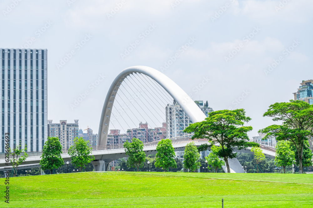 Scenery of Ersha Island Art Park, Guangzhou, China