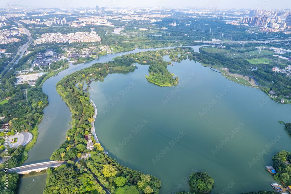 Scenery of Haizhu Lake Park in Guangzhou, China