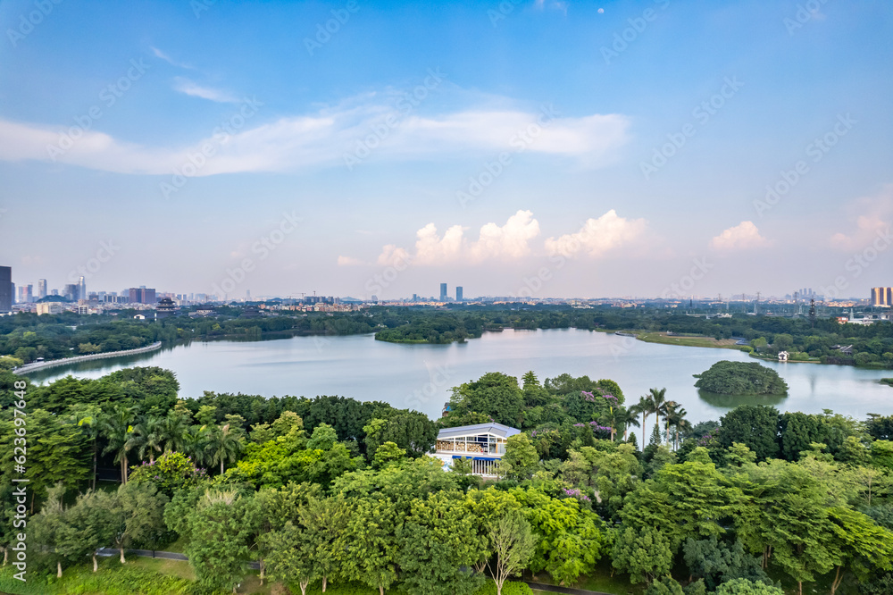 Scenery of Haizhu Lake Park in Guangzhou, China