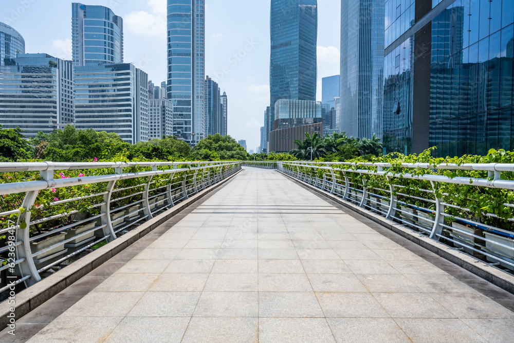 Scenery of the CBD block in Zhujiang New Town, Guangzhou