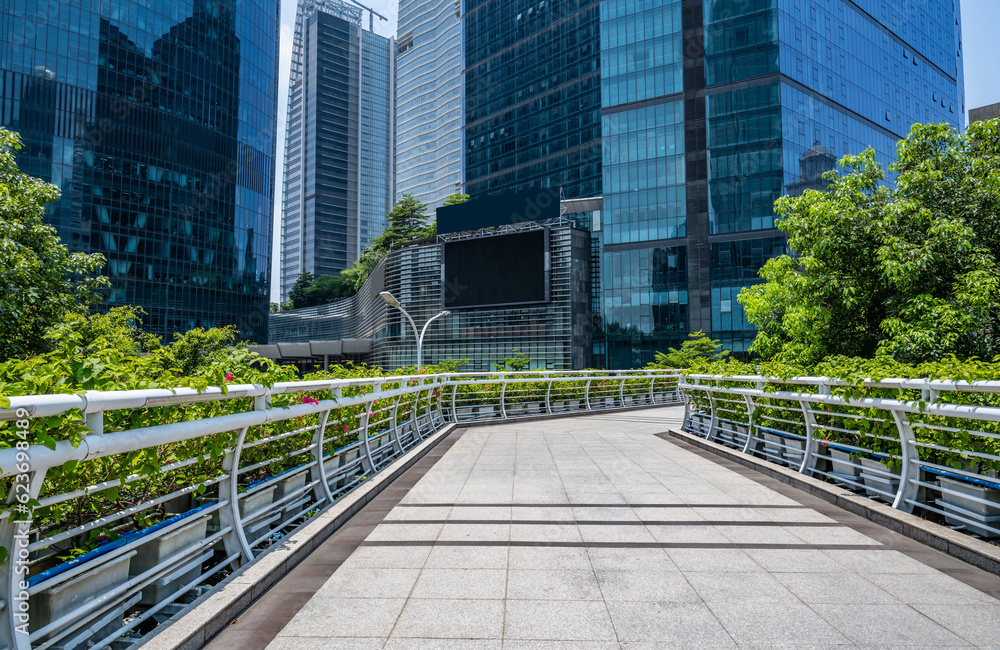 Scenery of the CBD block in Zhujiang New Town, Guangzhou