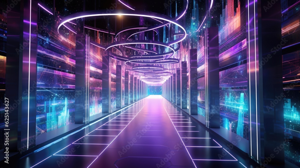 The Network Nexus: A Futuristic Data Center Unleashing Tomorrows Technology